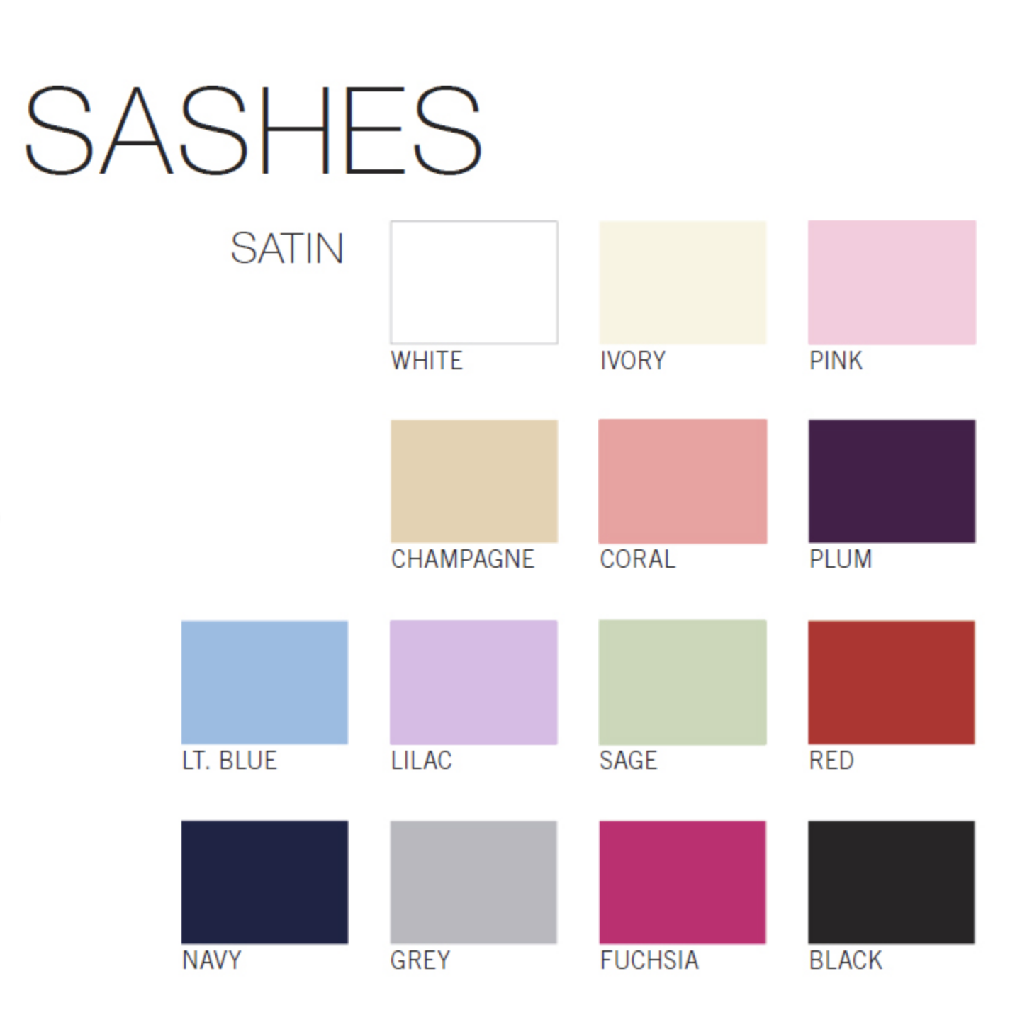 Sweet Kids Flower Girl Satin Sash